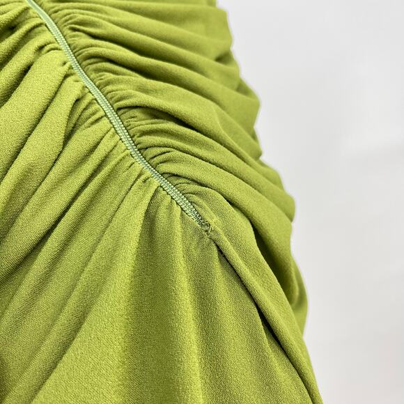 Alex Perry | Strapless Sweetheart Ruched Dress in Fern US 0 w/ Tags - Picture 14 of 16